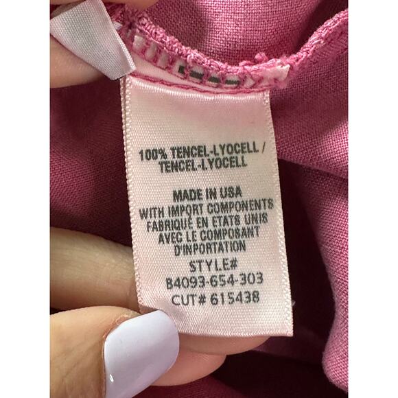 Bella Dahl pink sleeveless buttoned blouse size small - Picture 5 of 13